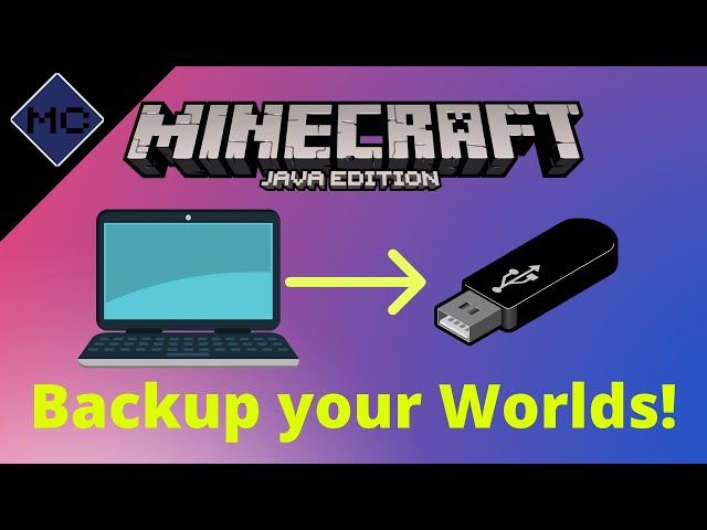 How to Backup Minecraft: Java Edition Worlds! Windows 10 & 11 Tutorial