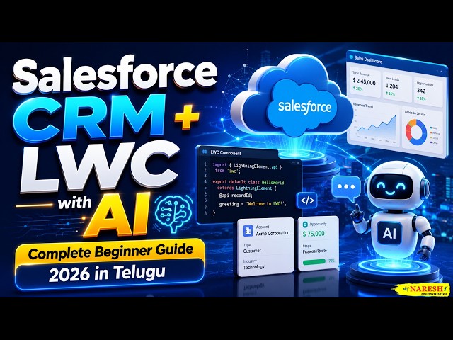 Salesforce CRM + LWC with AI |  Beginner Guide 2026 in Telugu | AI Jobs 2026 | Naresh IT
