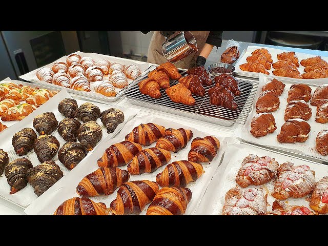 Amazing! The Process of Making Various Croissants - Korean Food [ASMR]