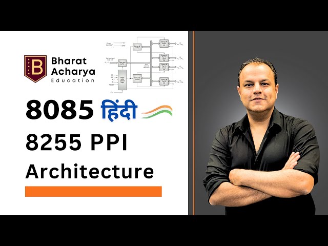 8085 Hindi | 8255 PPI Architecture | Programmable Peripheral Interface | Bharat Acharya Education