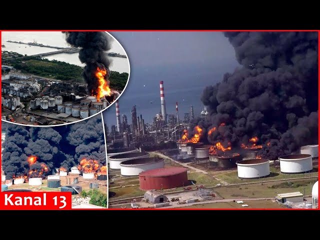 17 attacks on Russian oil refineries in one month -24.2% of production capacity put out of operation