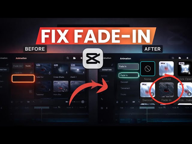 Fix Fade In Missing on CapCut Desktop | Animation Effect Not Showing (2026)