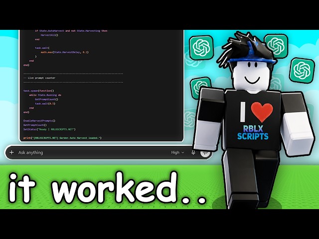 I Made AI Build Me a Roblox Script.. This Got Out of Hand!