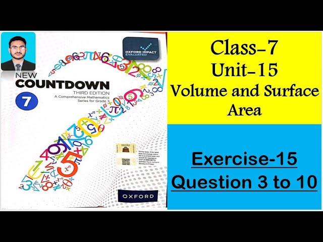 Class 7 Math Exercise 15 Question 3 to 10 || New countdown third edition class 7 exercise 15