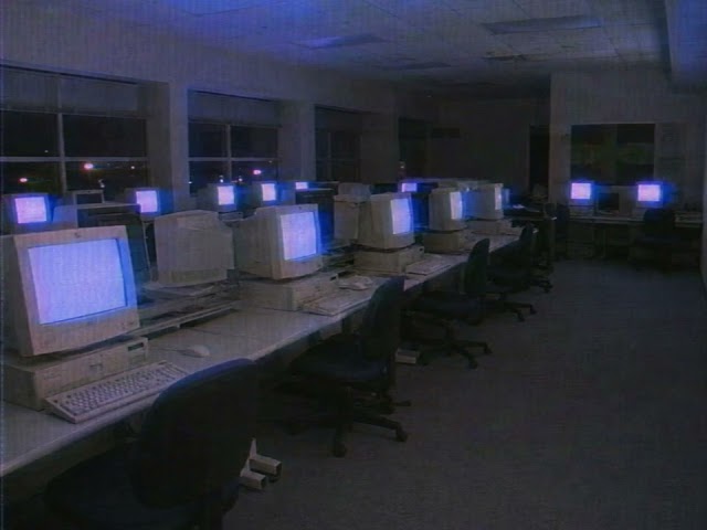the computer lab is still on | 2000s VHS Ambient Liminal Space
