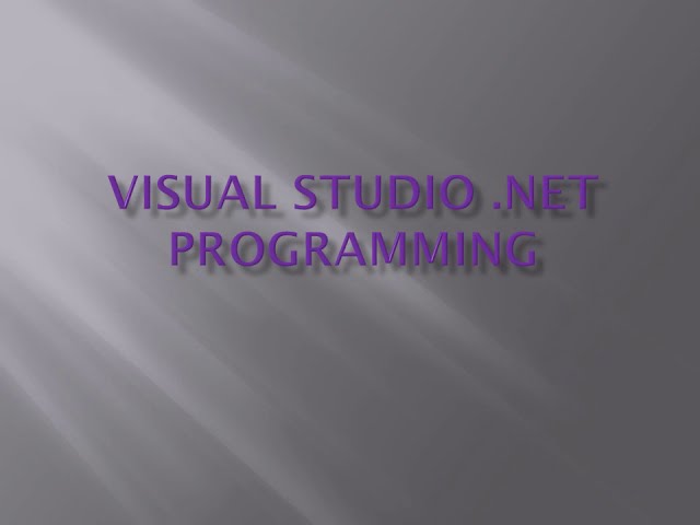 Class 1 | Introduction to Visual Sudio .NET  Programming (C#) | malayalam Tutorials