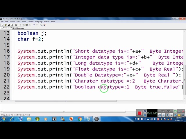 STD-12 Computer Practical in Java Bharat Sir