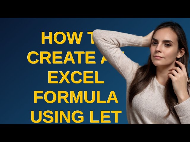 How to create an excel formula using LET and other dynamic array functions which gives an calcula...