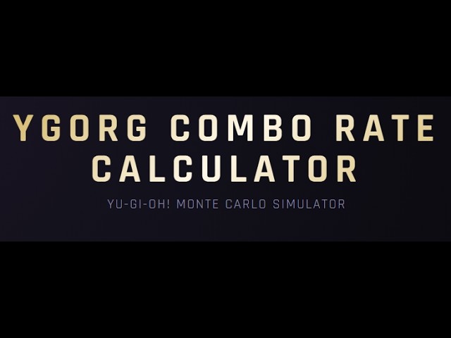 YGOrg Combo Calc Tutorial