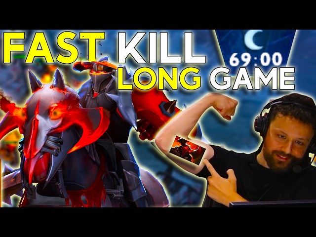 INSANE 69 MIN GAME - I break Dota 2 meta with my best hero