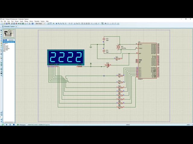 Seven Segment Display Design With Microcontroller With  Proteus and  Keli | AT89C51
