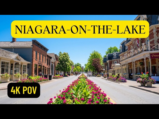 NIAGARA-ON-THE-LAKE 🇨🇦 Walking Tour | Queen Street in 4K POV ASMR | Ontario’s Most Beautiful Town
