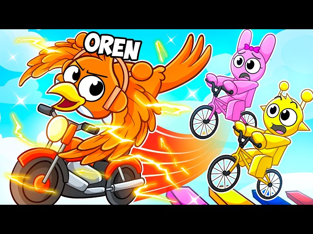 I Became a SPRUNKI BIRD in Roblox BIKE OBBY!