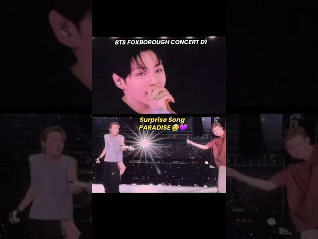 BTS PARADISE IN 2026 BTS BOSTON CONCERT