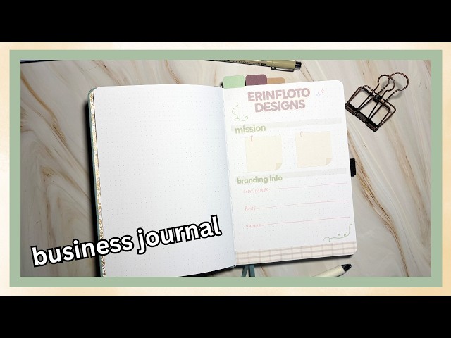 Setting Up a Business Bullet Journal ✨📖