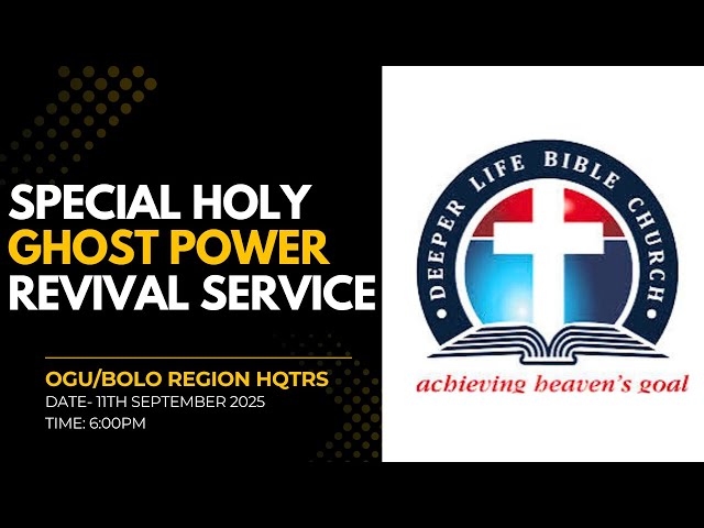 REGION SPECIAL HOLY GHOST  POWER  SUNDAY WORSHIP  SERVICE