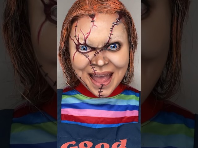 ⚠️SFX MAKEUP⚠️ #CHUCKY Halloween Makeup Look 🔪 Hi, I’m Chucky! Wanna play? #ChuckyCosplay #Makeup