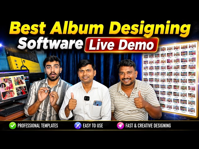 🔥 India's Fastest Album Designing Software 🔴 LIVE DEMO | HStock Albums