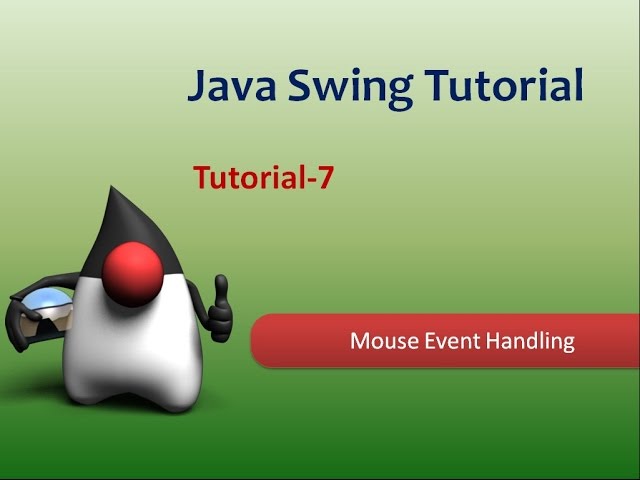 Event Handling  : Mouse Event Handling In Java