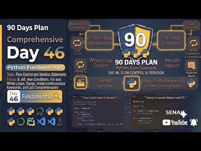 🔥Day 46 – 90 Days Plan - Python Lists & List Comprehension in Python 🚀