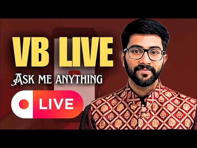 🔴 Ask Me Anything (AMA) Live with Vamsi Bhavani - 20th June