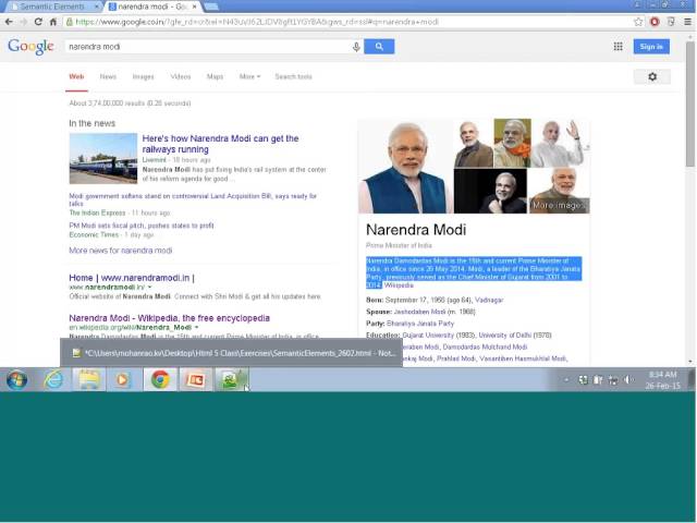Semantic Elements in HTML 5 - Live HTML  5 and CSS 3 Online Training at CVKTech