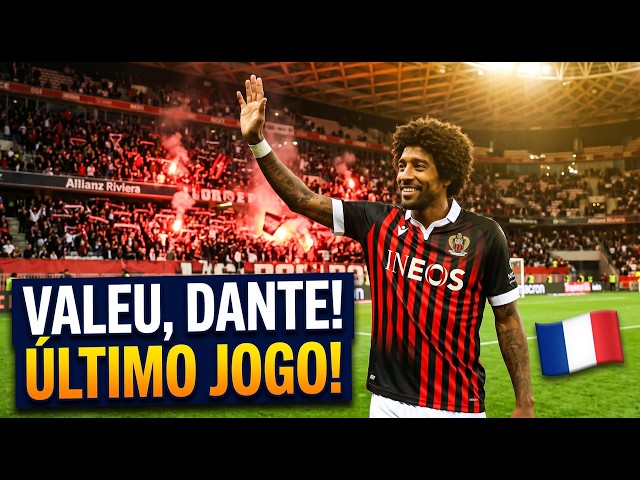 Dante's last match in the French league.