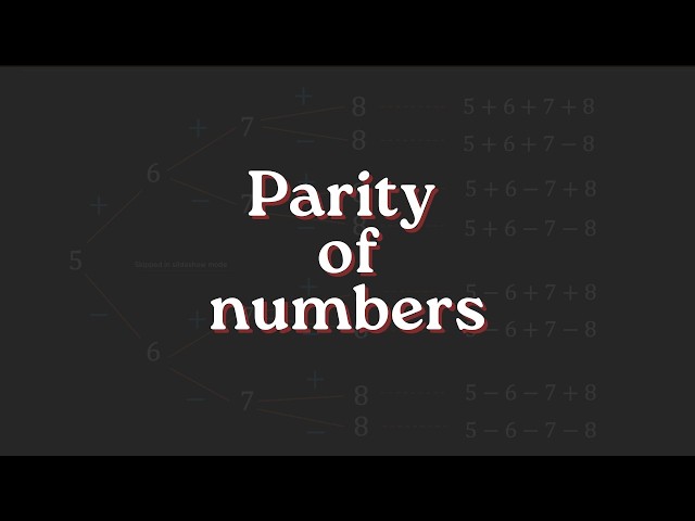 Parity of Numbers | Number Play | Grade 8 | NCERT | Khan Academy