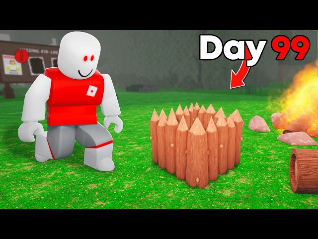 I Built the SMALLEST AFK Base in 99 Nights in the Forest.. (it worked)