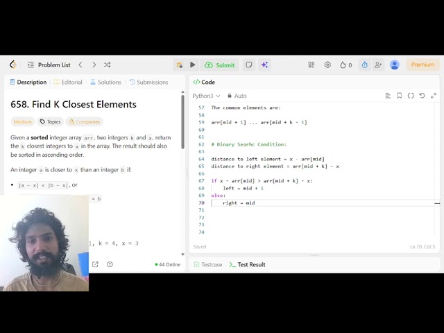 LeetCode 658: Find K Closest Elements | Binary Search on a Window | Python