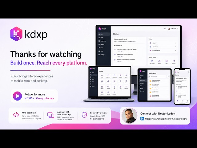 KDXP Liferay Setup | Kotlin Multiplatform SDK for Mobile, Web & Desktop