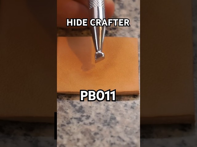Hide Crafter PB011 Bevel Stamp Demo | Leathercraft