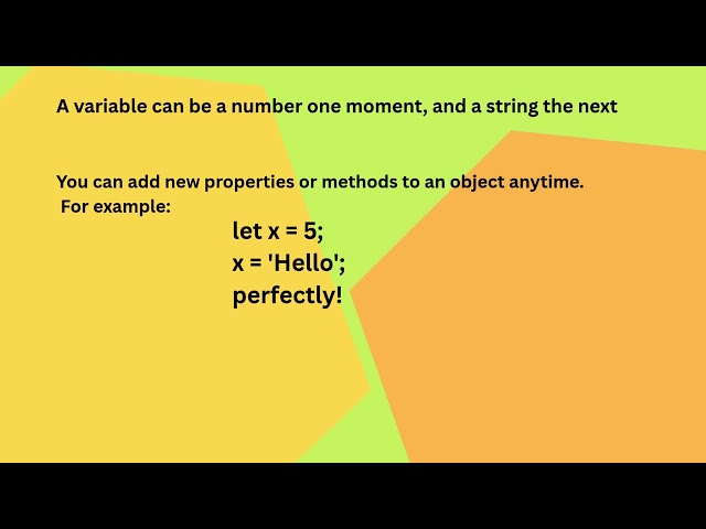 Why do we call JavaScript as dynamic language?