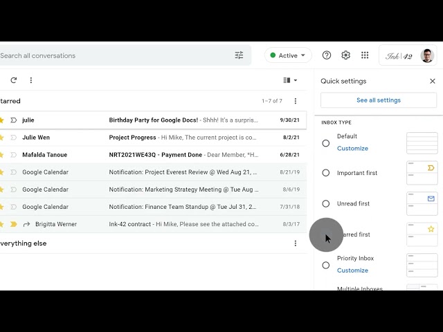 How to: Change your Inbox Layout in Gmail