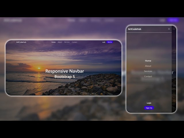 How To Make Responsive Navbar with Bootstrap 5