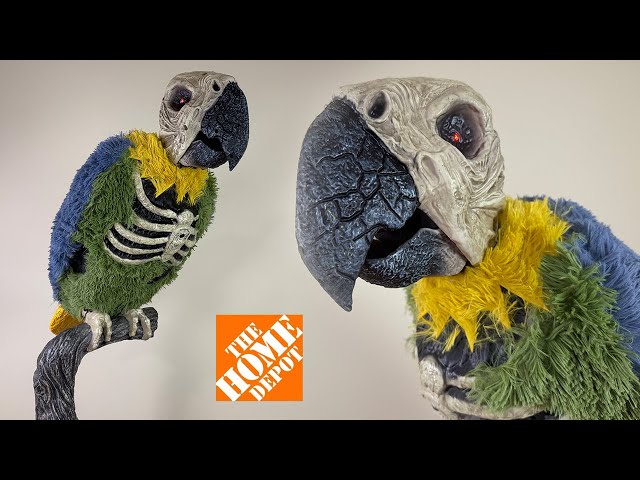 Interactive Parrot Animatronic 2026 Halloween Unboxing