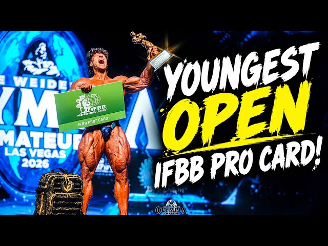 YOUNGEST OPEN IFBB PRO CARD!