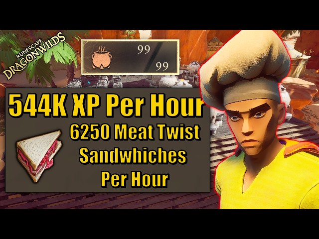INSANE Cooking Training Method | Runescape: Dragonwilds