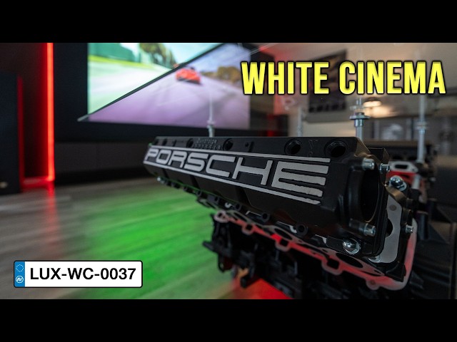 Porsche-Themed Home Cinema: From AI Concept to 3-Meter Screen