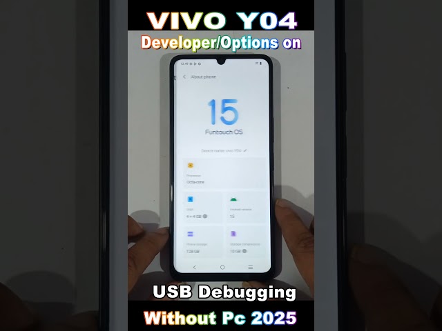 How to Enable/Developer Options in Vivo Y04 – Developer Settings  OEM Unlocking 2025 #smartphone