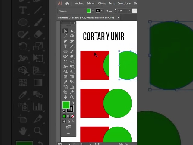 Cutting and joining vectors with the Shape Builder tool