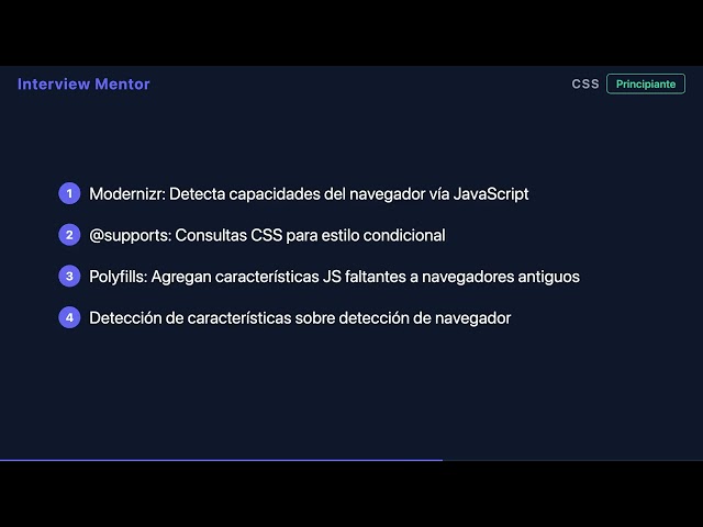 ¿Qué es la Degradación Elegante? Pregunta de Entrevista CSS