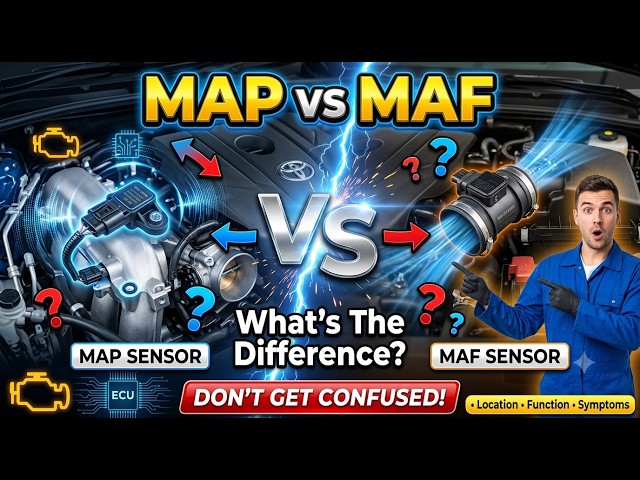 MAP vs MAF | MAP sensor vs MAF sensor | difference between MAP and MAF Sensor #mapsensor #mafsensor