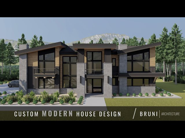Custom Modern Mountain House Design