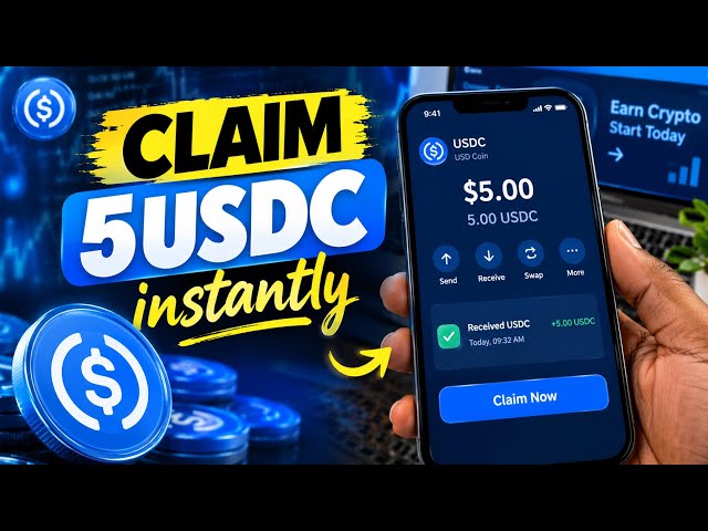 Claim $5 USDC Instantly | Step-by-Step Crypto Guide(New Method)