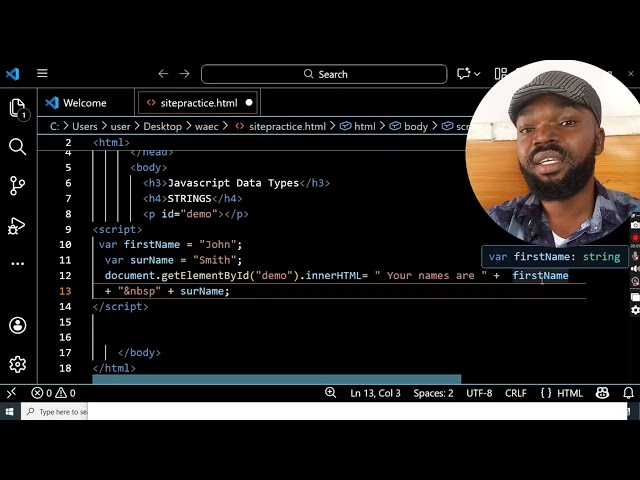 JavaScript String Tutorial for Beginners | Strings, Methods & Examples