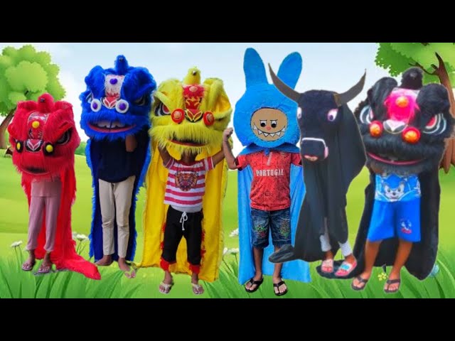 Panggil semua Barongan Barongsai warna warni bantengan mberot barongan sapi