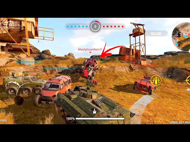 CROSSOUT MOBILE : PvP ACTION NEW TANK BEST WEAPON [2k 60fps] GAMEPLAY VIDEO