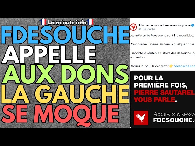 FDESOUCHE LAUNCHES A FUNDRAISER, THE LEFT MOCKS THEM: HAHA THEY NEED OTHER PEOPLE'S MONEY