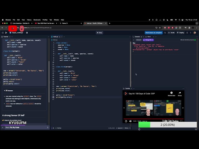 100 days of code day 64 ~